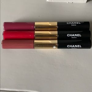 Chanel lip stain with gloss in set of three!